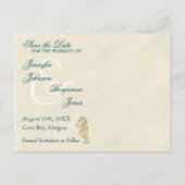 Seahorse Save the Date Briefkaarten (Achterkant)