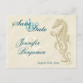 Seahorse Save the Date Briefkaarten (Voorkant)