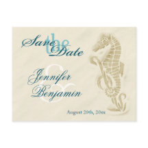 Seahorse Save the Date Briefkaarten