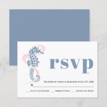 Seahorse, seaweed dusty blue, blush strand bruilof