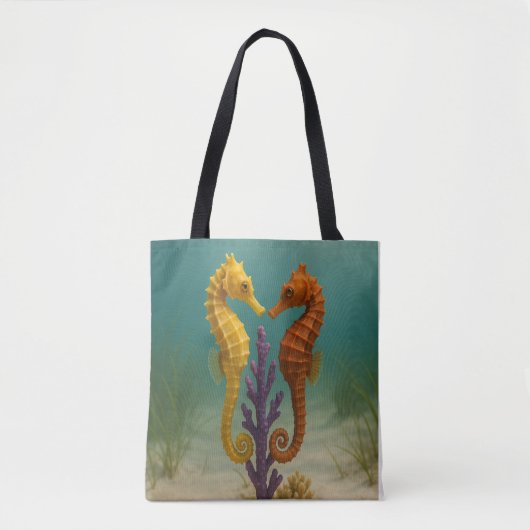 Seahorse Serenade Tote Bag (Voorkant)