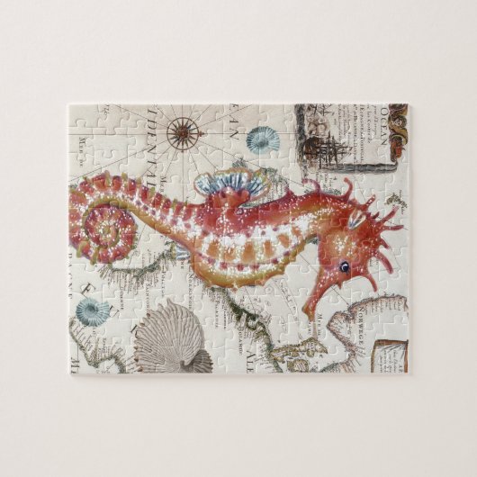 Seahorse Shabby Legpuzzel (Horizontaal)