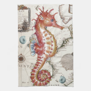 Seahorse Shabby Theedoek