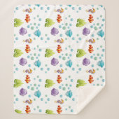 Seahorse Sherpa Deken (Voorkant)