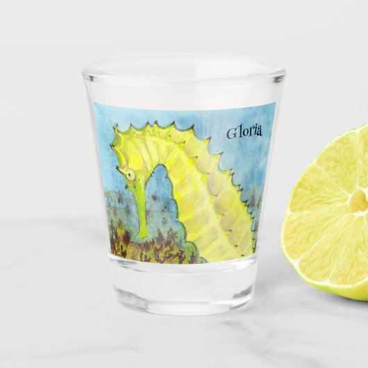 Seahorse Shot Glas (Voorkant)