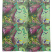Seahorse Shower Curtain Douchegordijn (Voorkant)