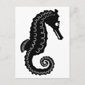 Seahorse Silhouette Briefkaart (Voorkant)