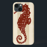 Seahorse Silhouette Case-Mate iPhone Case<br><div class="desc">Heb je ooit een zeepaardje dichtbij gezien? Nu krijg je dit geweldige kunstwerk met een oranje zeepaardje om je zee dierlijk collectie toe te voegen. Dit stuk levenskunst van het zee dat je ontspannen en kalm maakt. Haal het vandaag op je Zazzle product.</div>