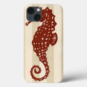 Seahorse Silhouette Case-Mate iPhone Case (Achterkant)
