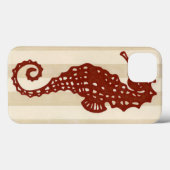 Seahorse Silhouette Case-Mate iPhone Case (Achterkant (horizontaal))
