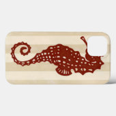 Seahorse Silhouette Case-Mate iPhone Case (Achterkant (horizontaal))