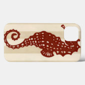 Seahorse Silhouette Case-Mate iPhone Case (Achterkant (horizontaal))