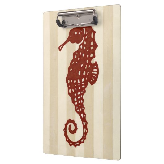 Seahorse Silhouette Klembord (Links)