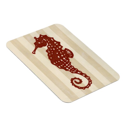Seahorse Silhouette Magneet (Rechterzijde)