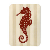 Seahorse Silhouette Magneet (Verticaal)