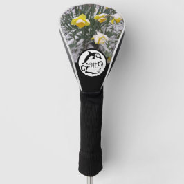 Seahorse Silhouette Monogram w Foto Golf Head Cov Golfheadcover