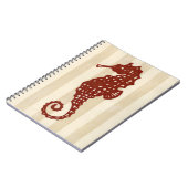 Seahorse Silhouette Notitieboek (Linkerzijde)