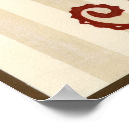 Seahorse Silhouette Poster (Hoek)