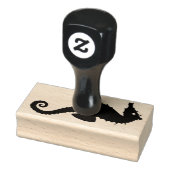 Seahorse silhouette rubberstempel (Stempel)