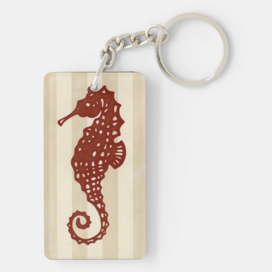 Seahorse Silhouette Sleutelhanger (achterkant)