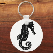 Seahorse Silhouette Sleutelhanger (Voorkant)