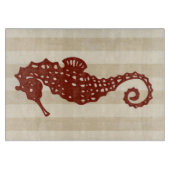 Seahorse Silhouette Snijplank (Voorkant)