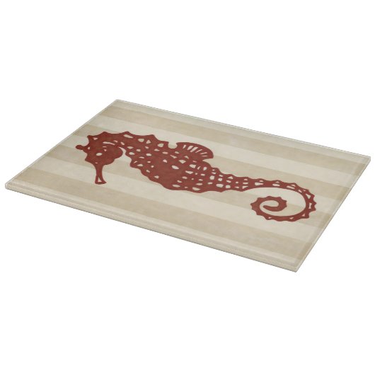 Seahorse Silhouette Snijplank (Hoek)