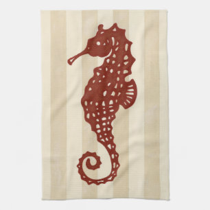Seahorse Silhouette Theedoek