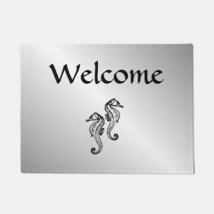 Seahorse Silver Deurmat