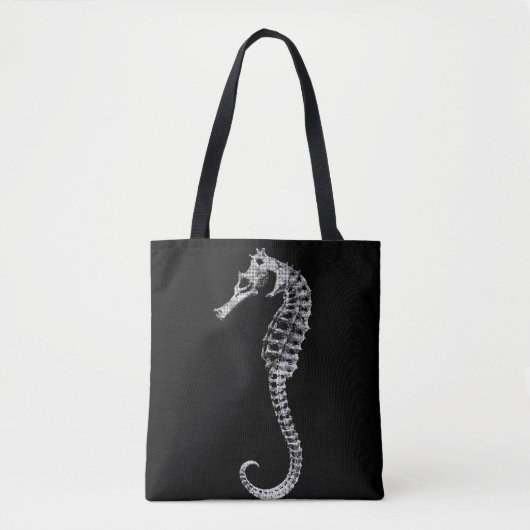 Seahorse Skeleton Tote Bag (Voorkant)