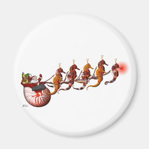 Seahorse Sleigh Magnet