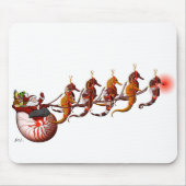 Seahorse Sleigh Mousepad Muismat (Voorkant)