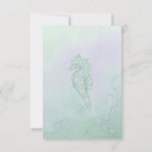 Seahorse Sparkle Wedding - RSVP Kaartje (Achterkant)
