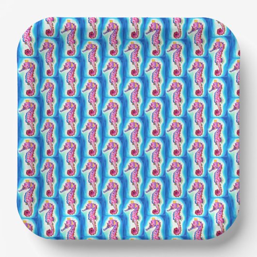 Seahorse Square Paper Bord (Voorkant)