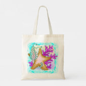 Seahorse starfish Friends Tote Bag (Achterkant)