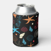 Seahorse Starfish Seashells Ocean Life Blikjeskoeler (Blikje Voorkant)