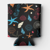 Seahorse Starfish Seashells Ocean Life Blikjeskoeler (Voorkant)