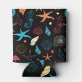 Seahorse Starfish Seashells Ocean Life Blikjeskoeler (Achterkant)