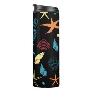 Seahorse Starfish Seashells Ocean Life Thermosbeker