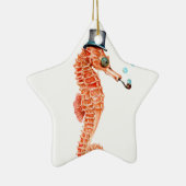 Seahorse Steampunk Keramisch Ornament (Rechts)
