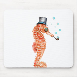 Seahorse Steampunk Muismat