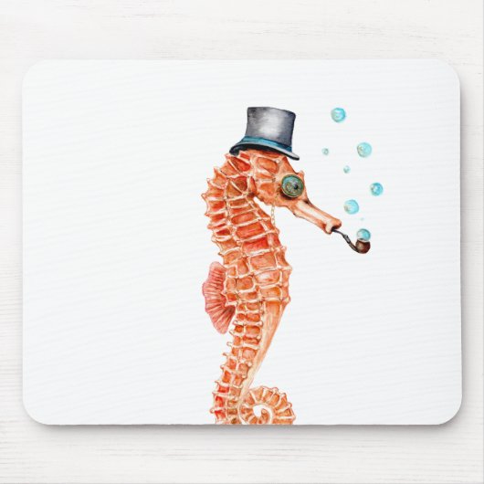 Seahorse Steampunk Muismat (Voorkant)