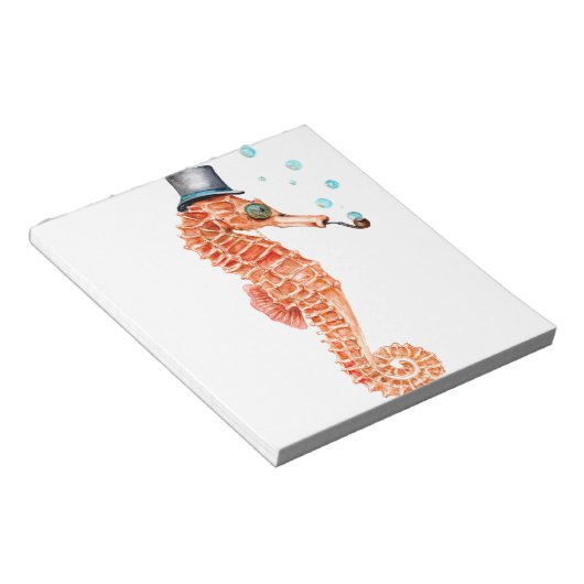 Seahorse Steampunk Notitieblok (Schuin)