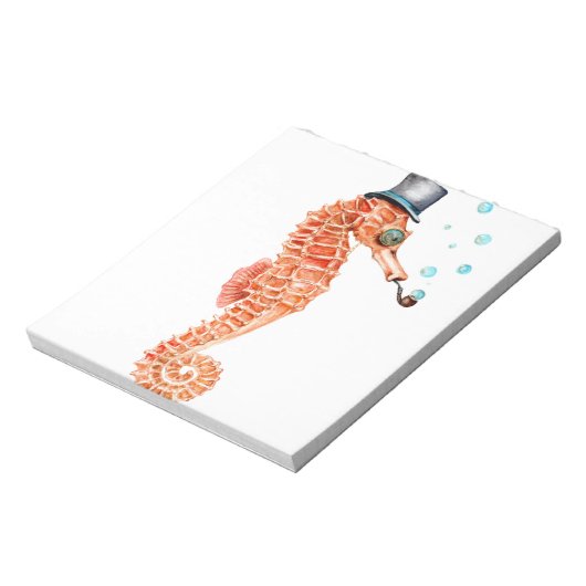 Seahorse Steampunk Notitieblok (Linkerzijde)