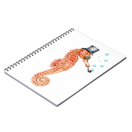 Seahorse Steampunk Notitieboek (Linkerzijde)