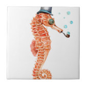 Seahorse Steampunk Tegeltje (Voorkant)