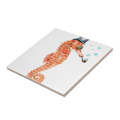 Seahorse Steampunk Tegeltje (Zijkant)