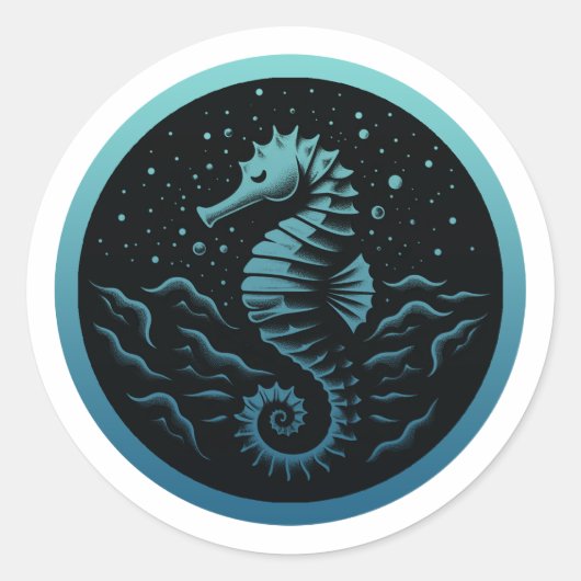 Seahorse sticker (Voorkant)
