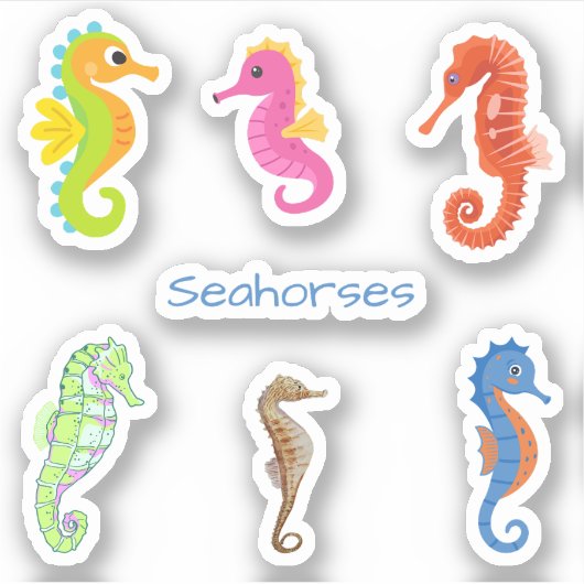 Seahorse Stickers (Voorkant)