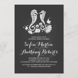 Seahorse strand repetitie, diner uitnodiging